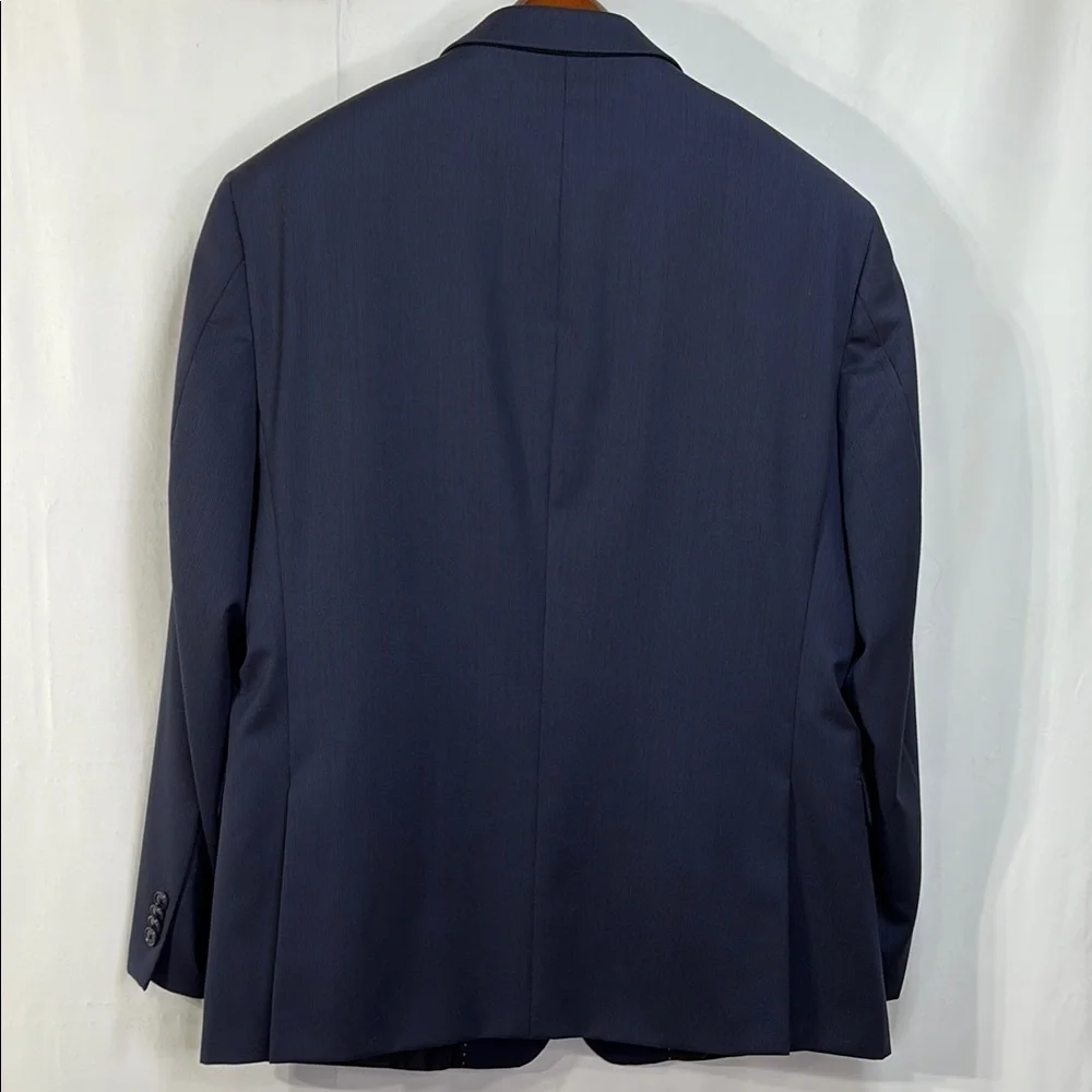 🏕️ Tommy Hilfiger navy wool Sport Coat with faint stripe